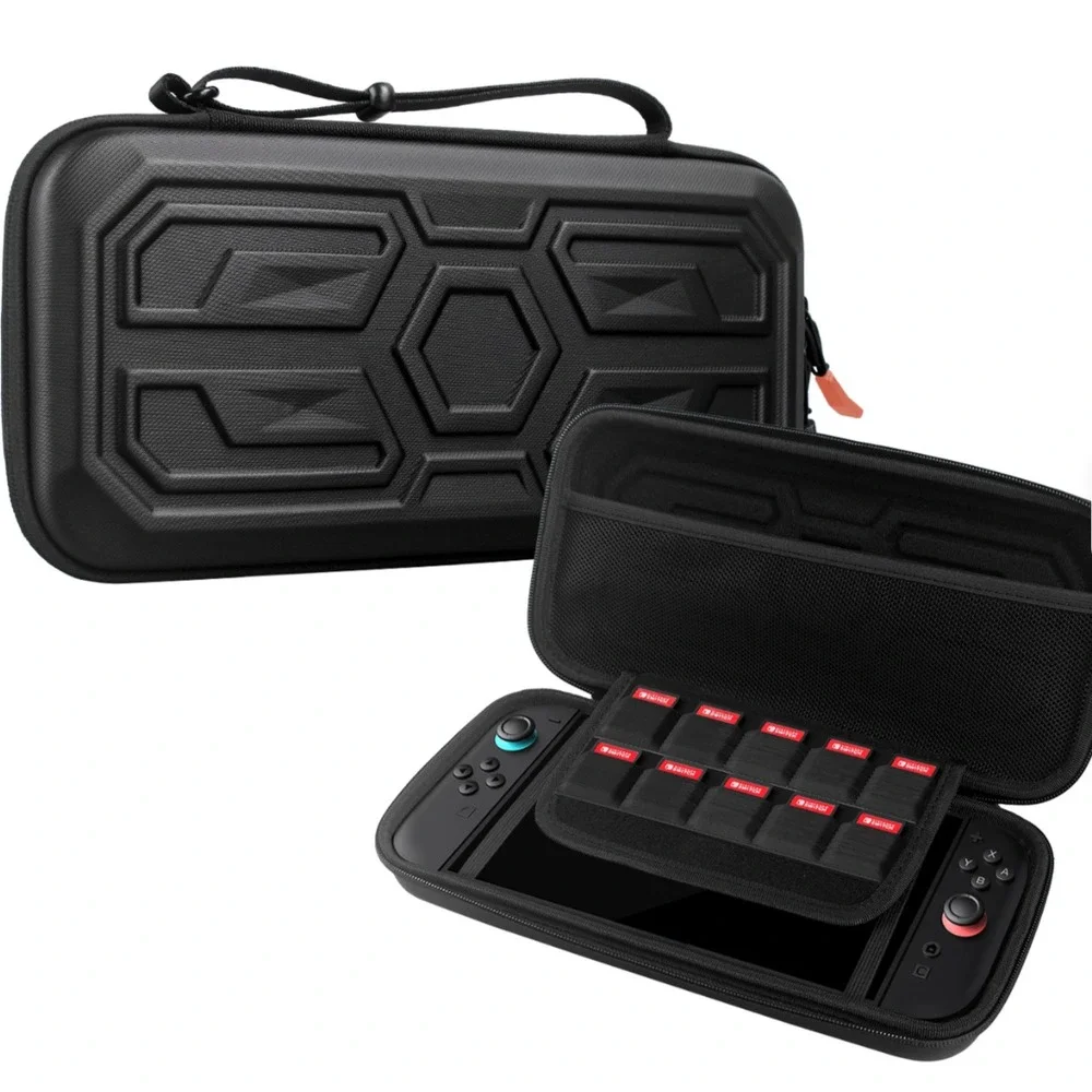 Nintendo Switch 2 Waterproof Shockproof Carry Case –GamerTech USA EVA Hard Shell